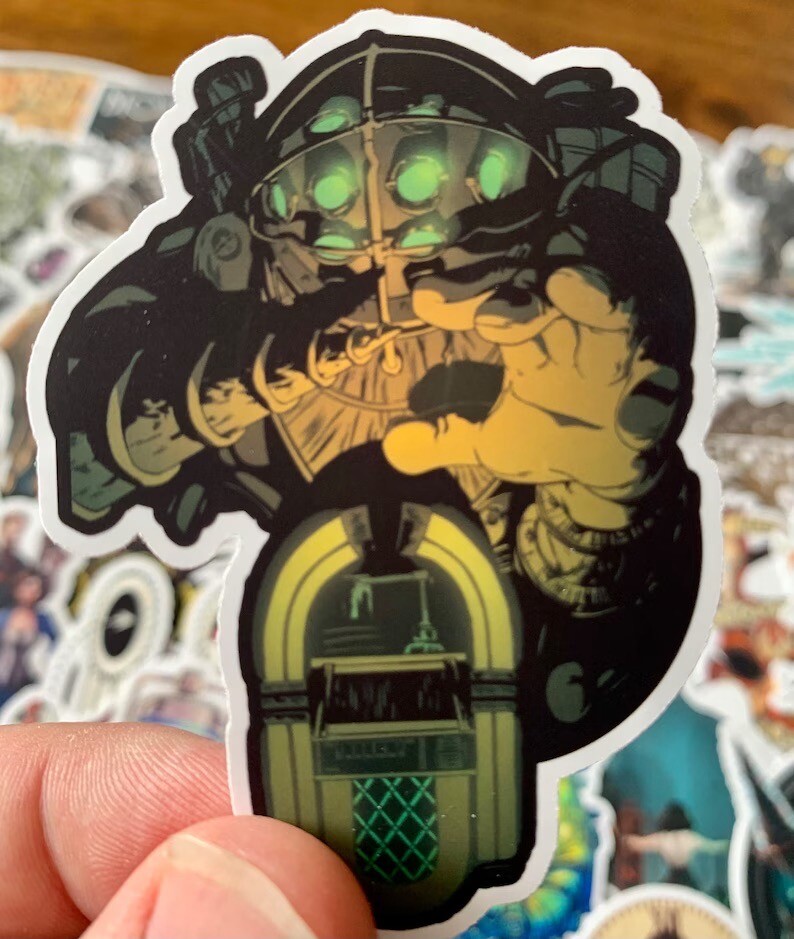 Bioshock Sticker Pack - 25/50 Stickers - Vinyl Decal Infinite Big Daddy Plasmid gallery