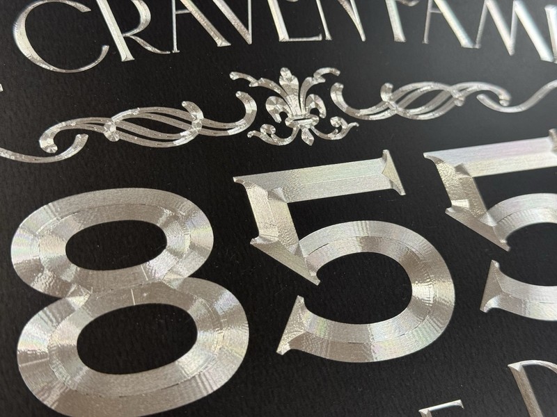 Engraved Personalized Custom House Home Number Street Address Metal Sign 10x7 gallery
