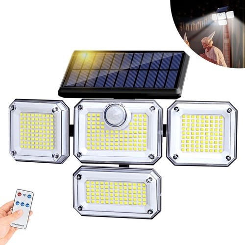 3000LM 333 LED Solar Lights Outdoor Motion Sensor Security Wall Lamp Waterproof gallery
