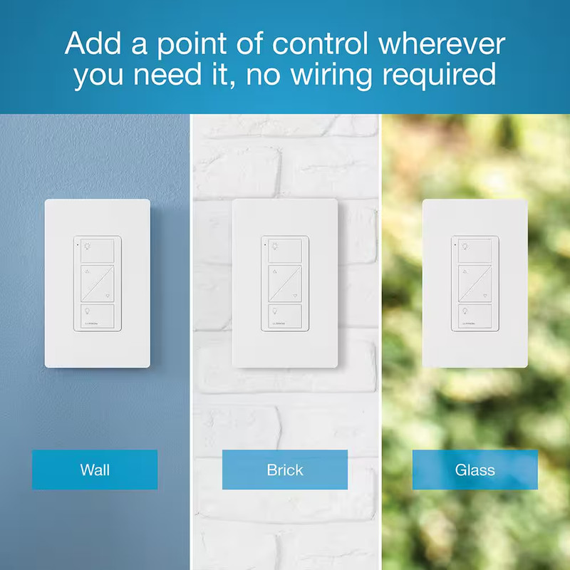 Pico Smart Remote (2-Button with Raise/Lower) for Caseta Smart Dimmer Switch, Bl gallery
