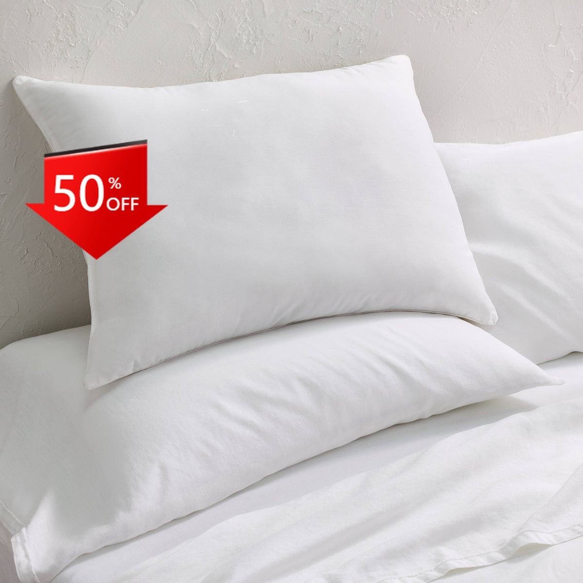 Standard/Queen Machine Washable Firm Down Alternative Pillow - Casaluna™ gallery