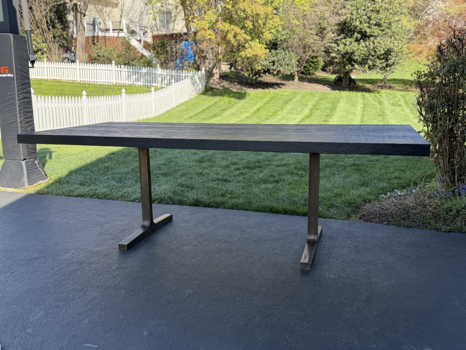 BDDW NEW YORK - Bronze trestle dining table - 100% Authentic Stamped gallery