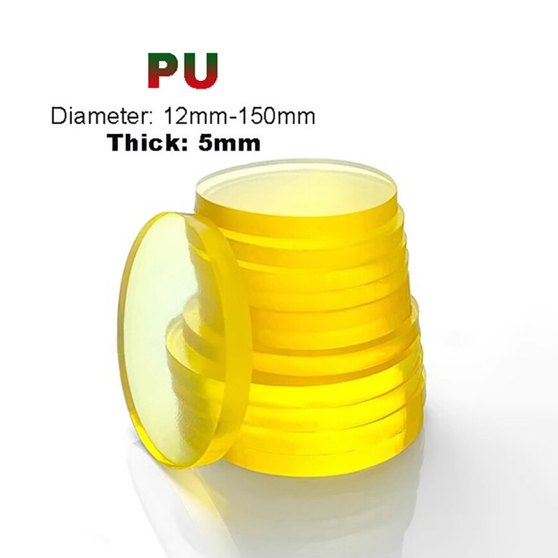 5mm Thick Round Polyurethane PU Disc Discs Damping Pads Sheet | Φ 12mm-100mm gallery