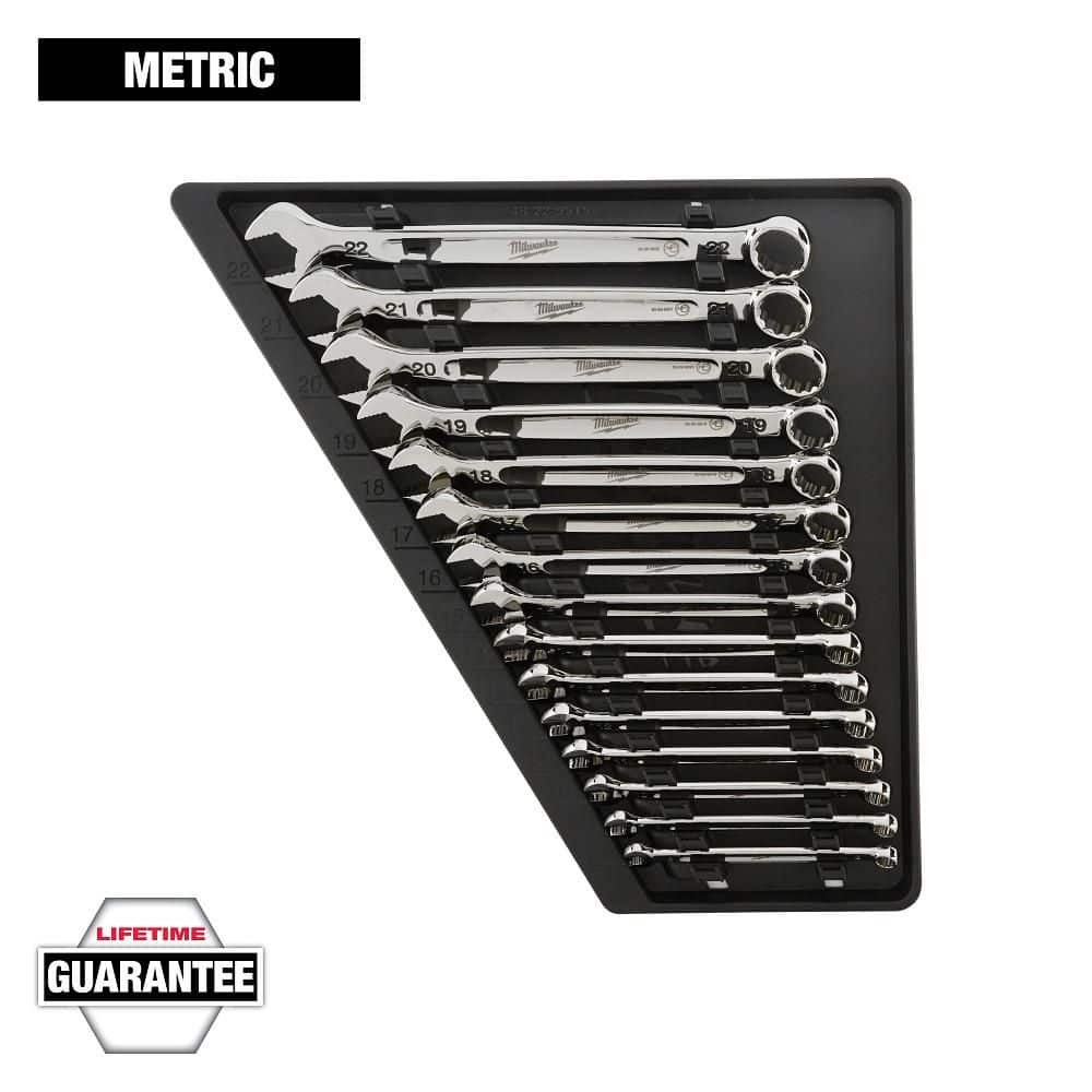 Milwaukee Combination Metric Wrench Mechanics Tool Set (15-Piece) gallery