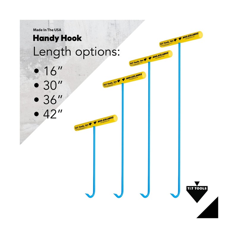 T&T Tools Handy Hook Lifting Tool – 30 Inch Pump Hook End Made with 3/8" S gallery