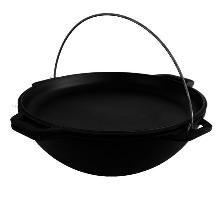 Cauldron with cast iron lid-pan 12 liters. Backyard Cooking Cast Iron Cauldron gallery