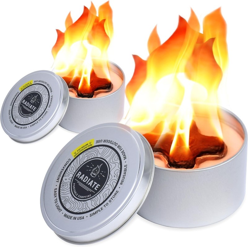 Lightweight White Firepit Campfire - 2 Hours Burn gallery
