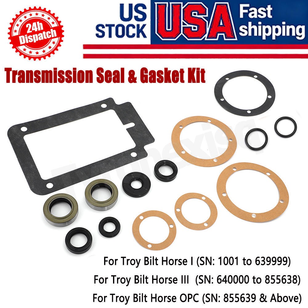 Transmission Seal & Gasket Kit For Troy Bilt Horse I & III & OPC Tillers 14pcs gallery
