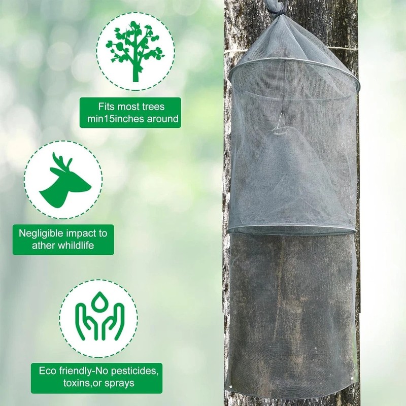 16 Pack Spotted Lanternfly Traps Lantern Fly Killer Mesh Tree Trap with Jute Rop gallery