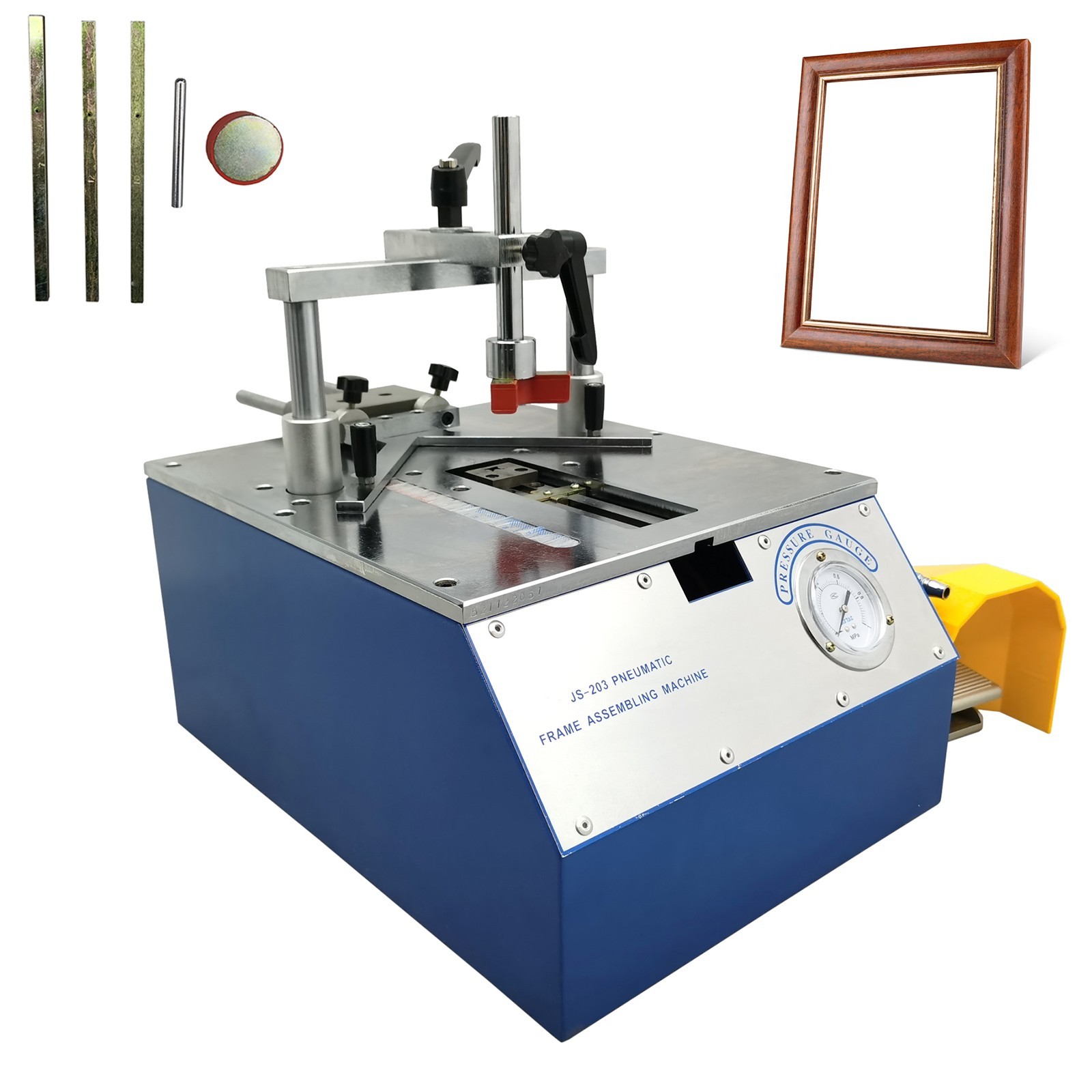 Pneumatic Frame Nailer Angle Machine for Wood /Density Board/Plastic Strip/PVC gallery