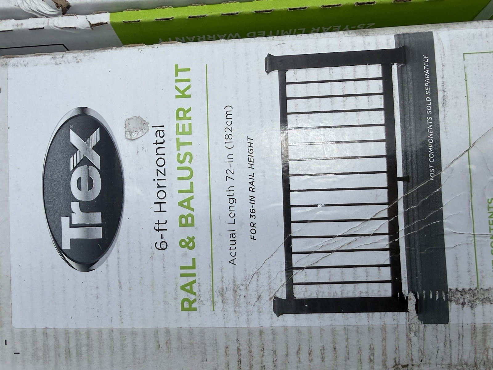 Trex Enhance 6-ft x 36-in Horizontal Deck Rail & Baluster Kit gallery
