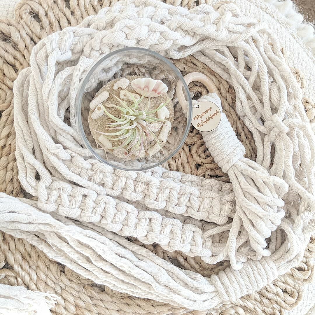 Macrame Plant Hanger - Large - Natural - Handmade gallery