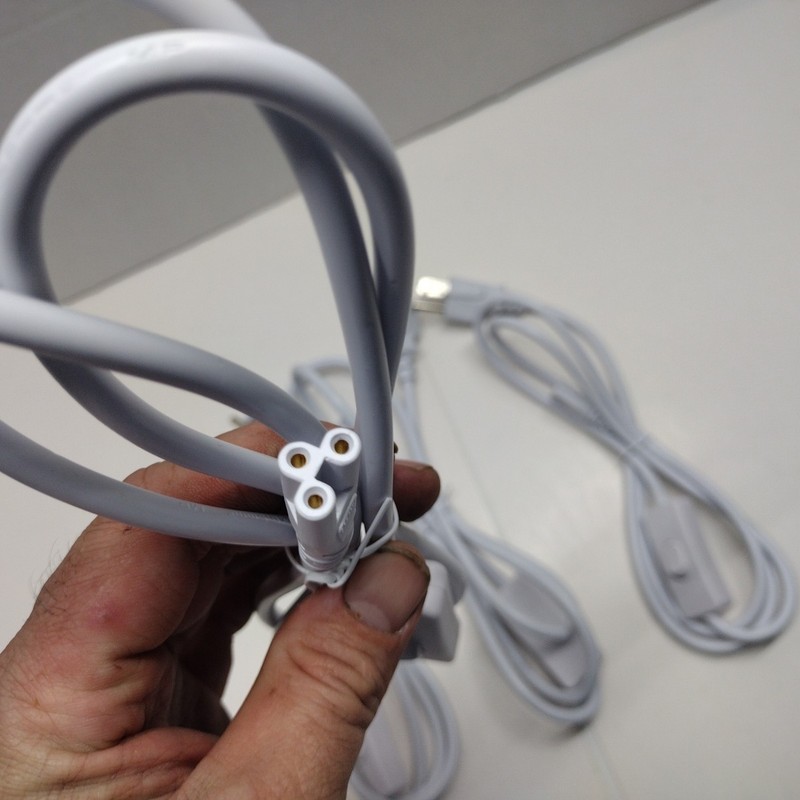 4 PCS 5FT POWER CABLE With Switch For PC T8 T5 Integrated LED Tube Light 3 PIN gallery
