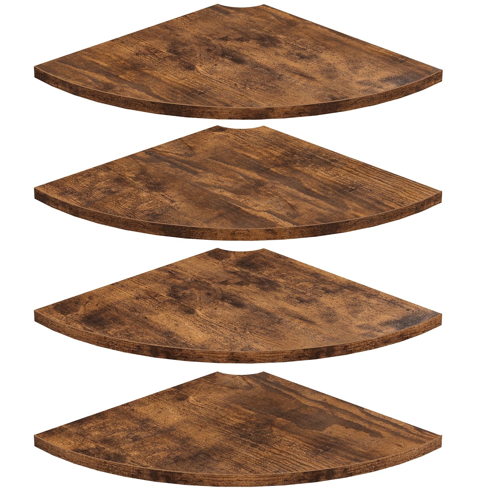 Corner Wall Shelf, 12 Inch Wide Round Corner Floating Shelves with Cord Hole,... gallery