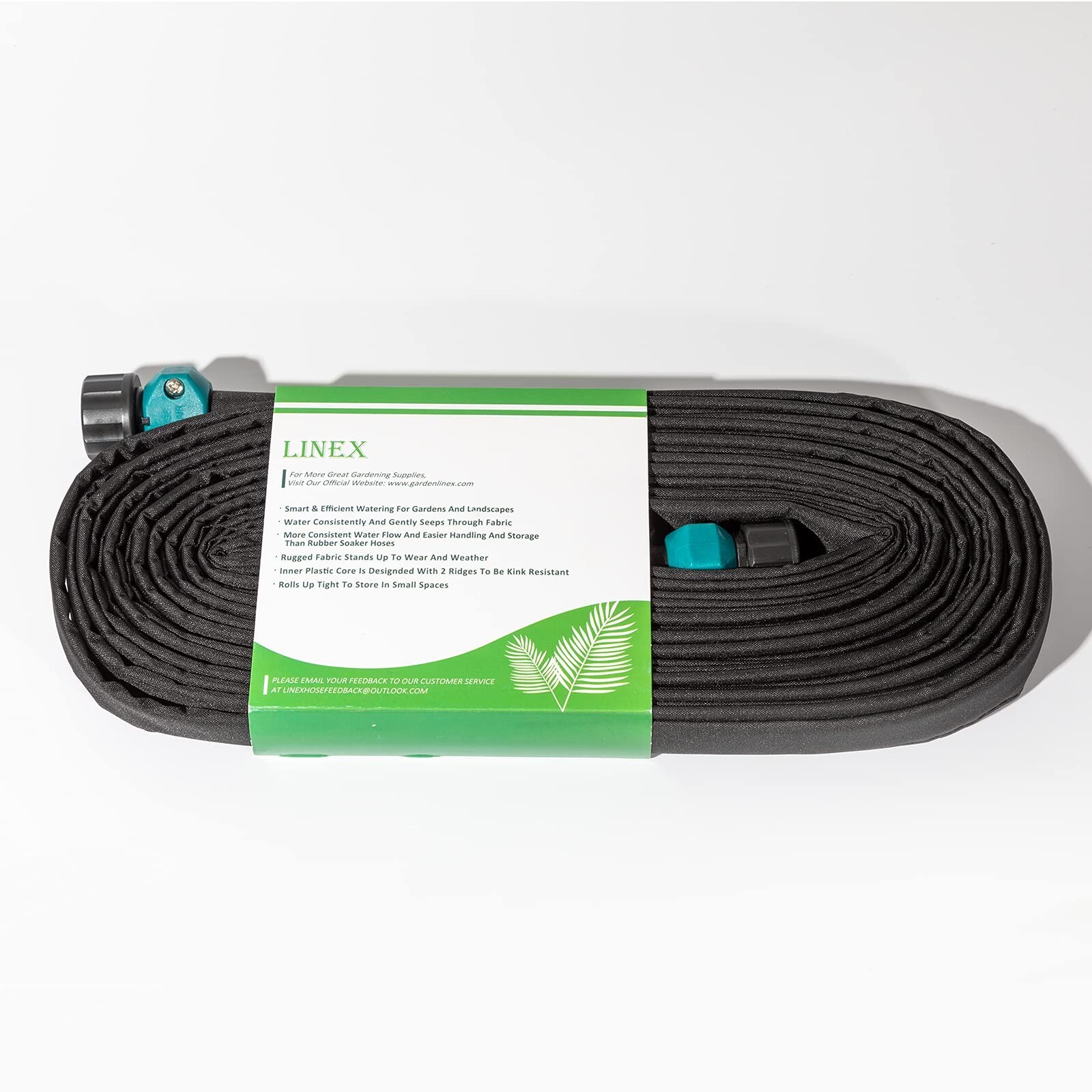 LINEX Flat Soaker Hose 1/2" x 75 ft for Garden Beds Drip Hoses Irrigation Spr... gallery