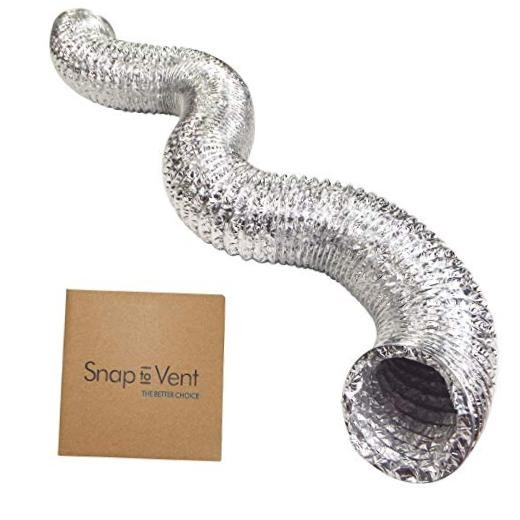 Dryer Vent Hose 4 Inch - Snap to Vent Aluminum Dryer Hose 4" diameter x 8 feet gallery