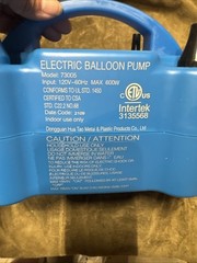 INTERTEK ELECTRIC BALLOON PUMP