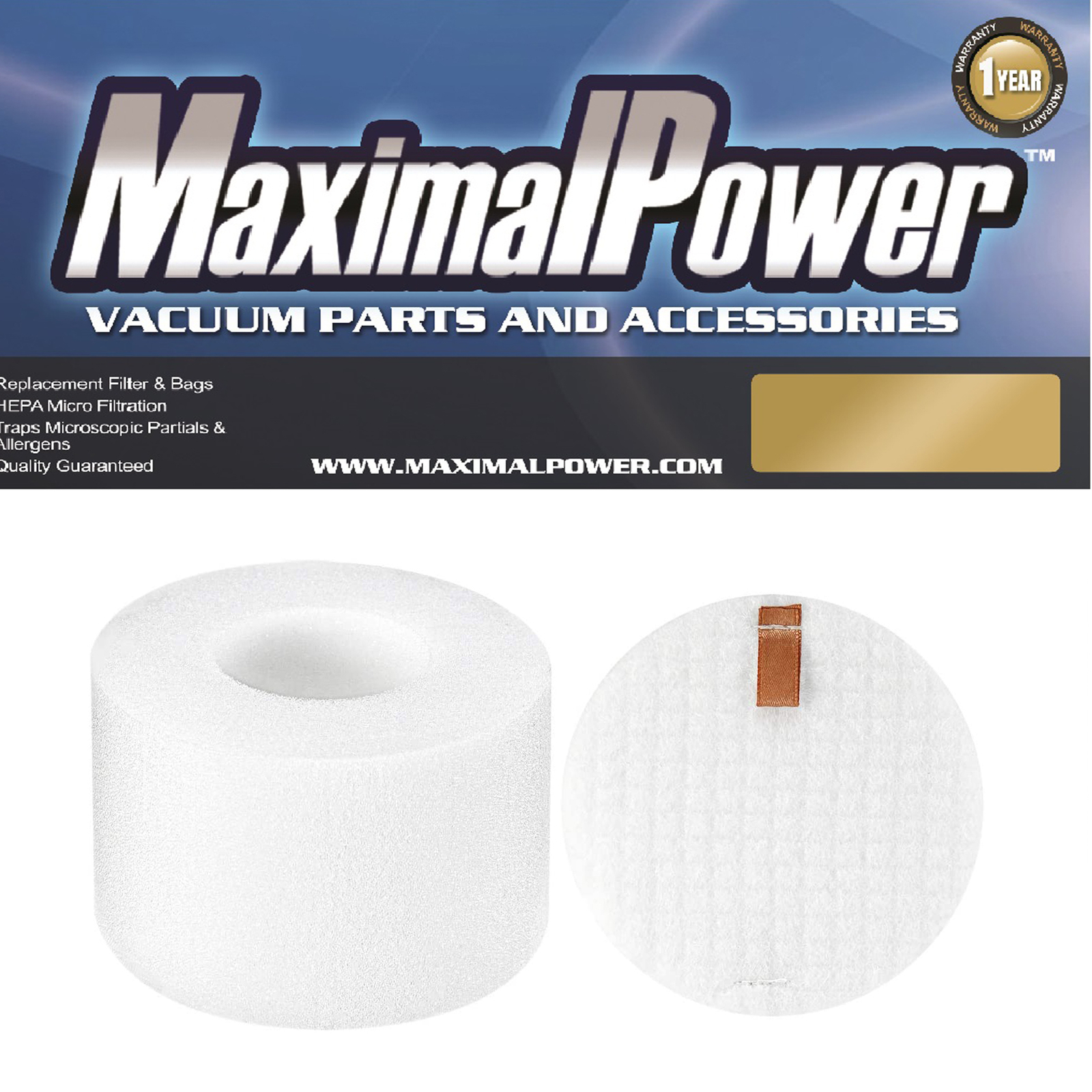 MaximalPower Vacuum Filter Kit for Shark NV600 V752 NV650 AZ1002 True Pet NV650W gallery