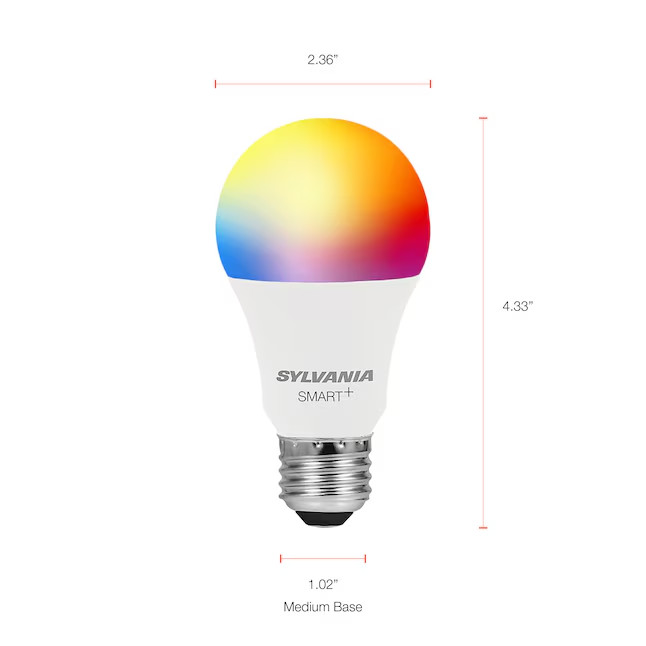 NEW Sylvania Smart WiFi LED Bulb A19 9W 800lm Multi-CCT E26 Alexa/Google 12-Pack gallery