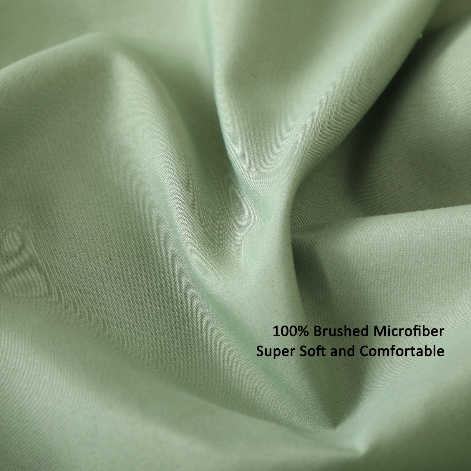 3-Piece Duvet Cover Set Comforter Set with 2 Pillowcases Queen Size Green gallery
