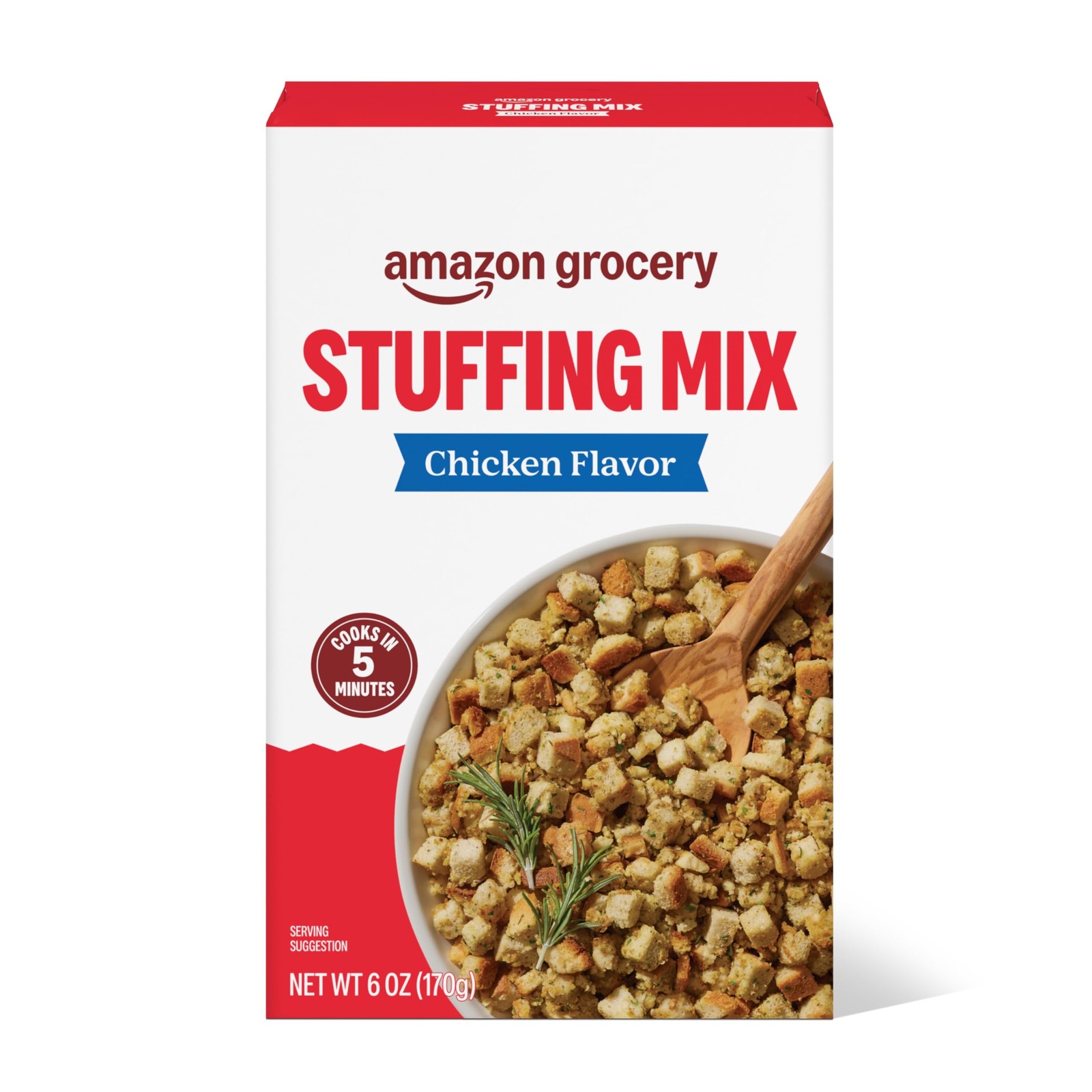 Amazon Grocery, Chicken Flavor Stuffing Mix 5 Minutes Cooking, 6 Oz gallery