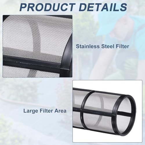 100 Mesh in-Line Strainer Replacement Pcs Stainless Steel Filter Screen 4 gallery