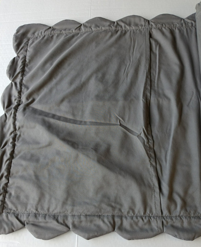2 Gray Rectangle Quilted Pillow Covers 20 in x 36 in x 2 in gallery