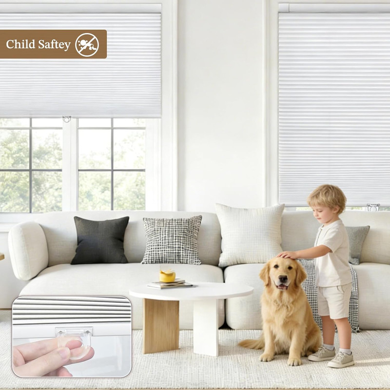 Cordless Cellular Shades - Easy Install Honeycomb Blinds for Indoor Windows 41"x gallery