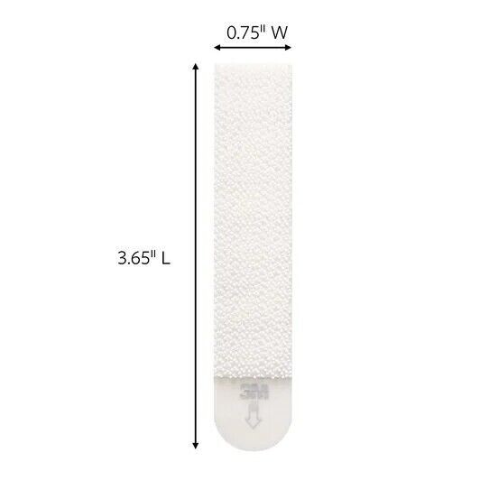 4 Large Command Brand Picture Hanging Strips 2 Pairs 3M Damage Free Strip 3.65" gallery