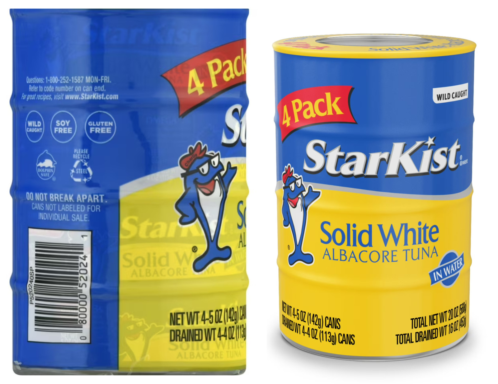 Starkist Solid White Albacore Tuna In Water 25% Less Sodium, 4x12 = 48 Cans gallery