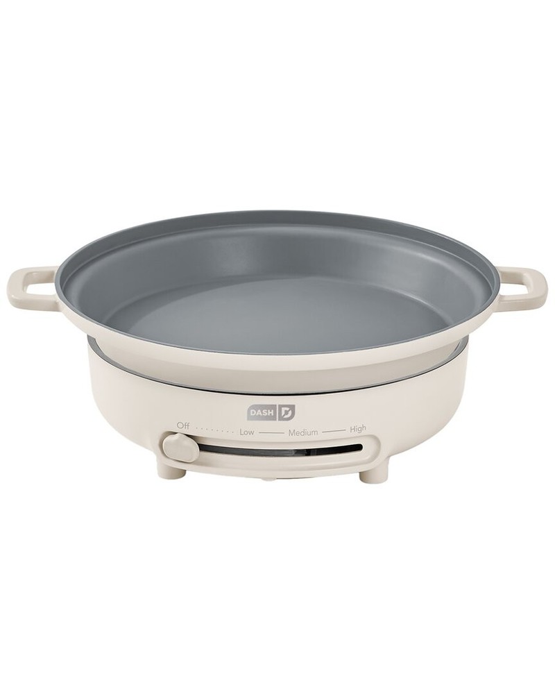 Dash 8Pc Stacking Cookware Set With Electric Burner White
