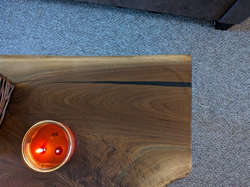 Walnut Live Edge coffee table gallery