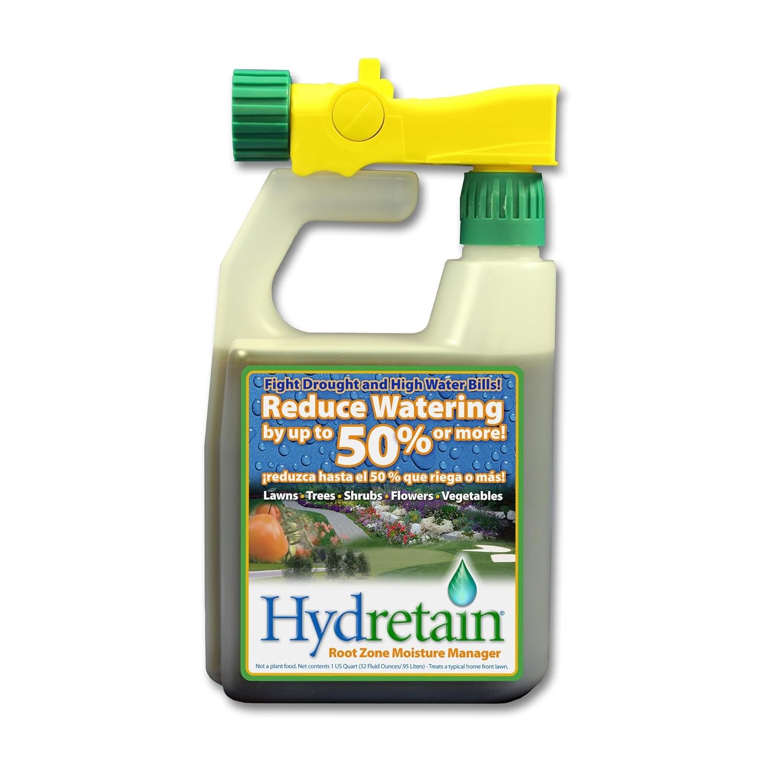 Hydretain Root Zone Moisture Manager Soil Amendment 1 Quart Reduce Watering 50% gallery