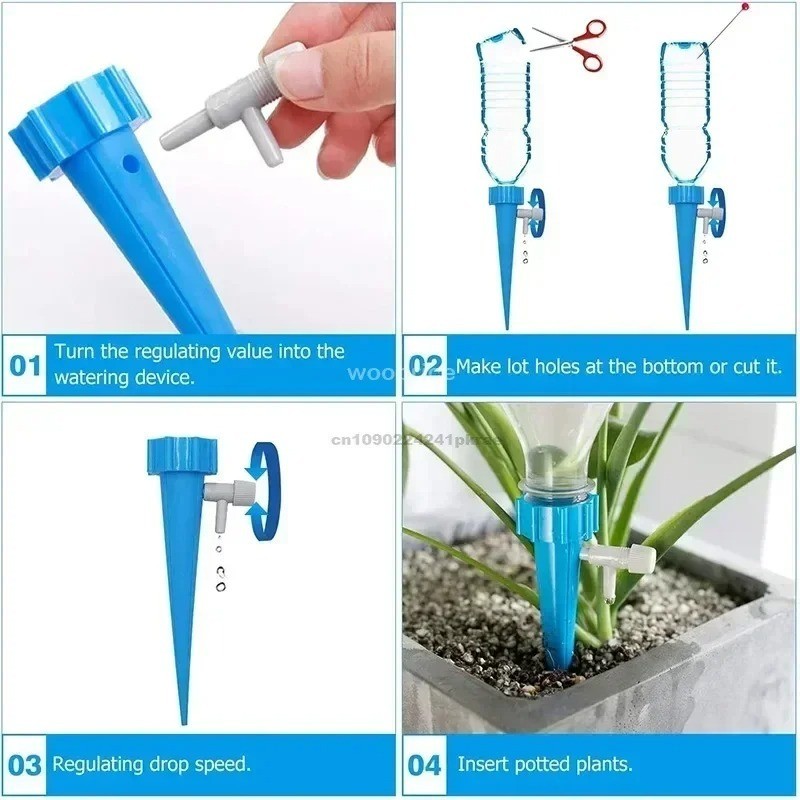 12PCS Mixed Automatic Drip Irrigation Plant Self Watering Kit Garden Device gallery