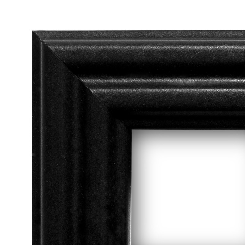 US ART Frames 0.75" Black Solid Poplar Wood Picture Poster Frames S-B gallery