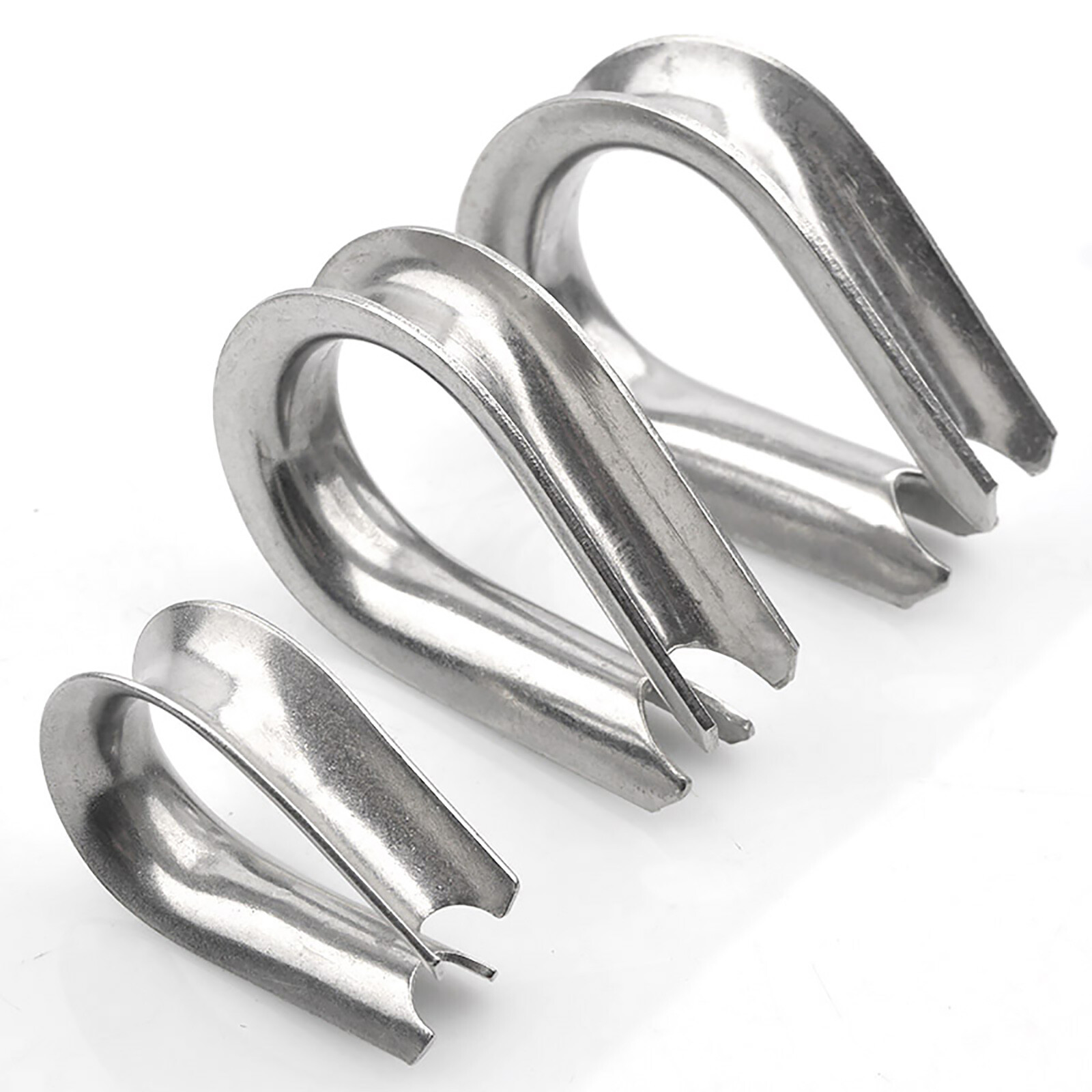 GALVANISED THIMBLE THIMBLES WIRE CABLE ROPE CABLE CLIPS CLAMPS 1mm - 28mm gallery