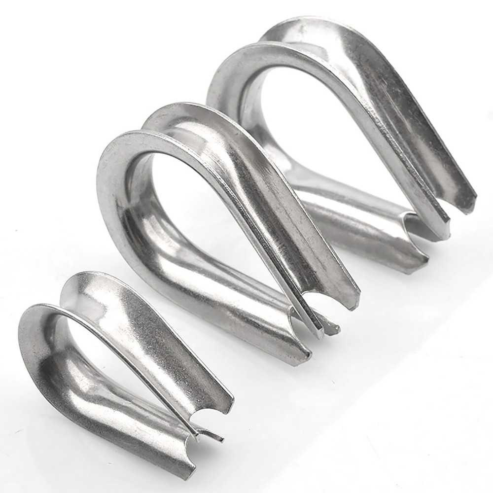 GALVANISED THIMBLE THIMBLES WIRE CABLE ROPE CABLE CLIPS CLAMPS 1mm - 28mm