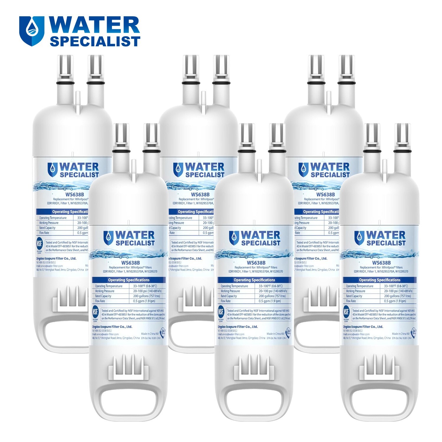 (6)Waterspecialist Refrigerator Filter,Replacement for Kenmore® 46-9081, 46-9930 gallery
