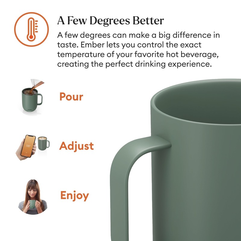 Ember Temperature Control 14oz Smart Mug 2, App Controlled Sage Green gallery