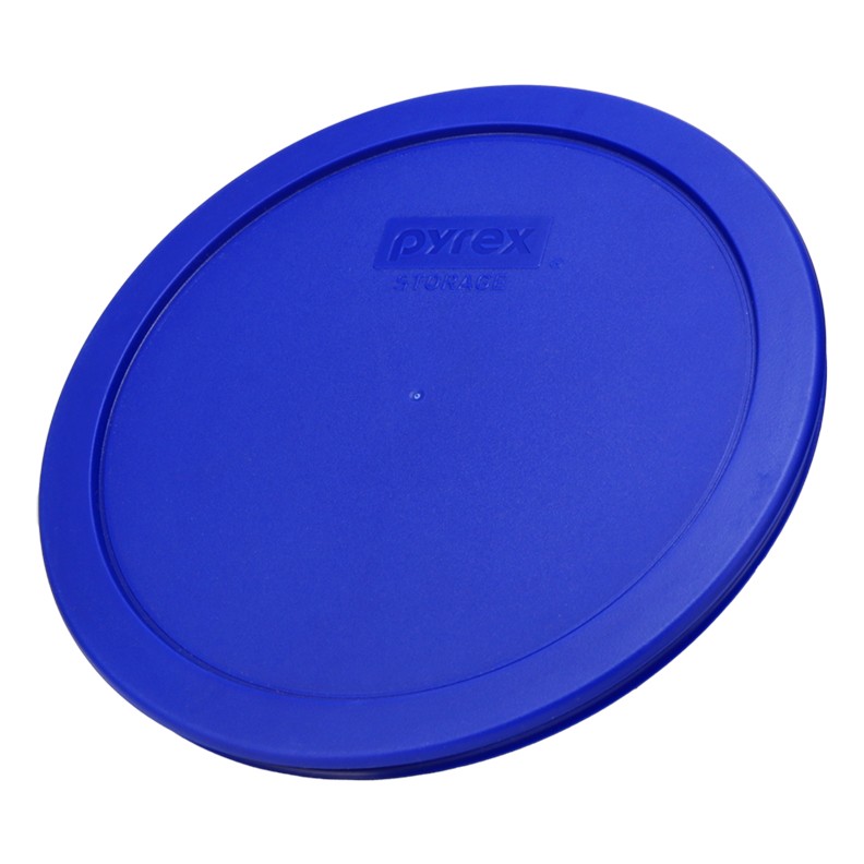 Pyrex 7402-PC 6/7 Cup Cadet Blue Round Plastic Storage Lid 4PK for Glass Bowl gallery
