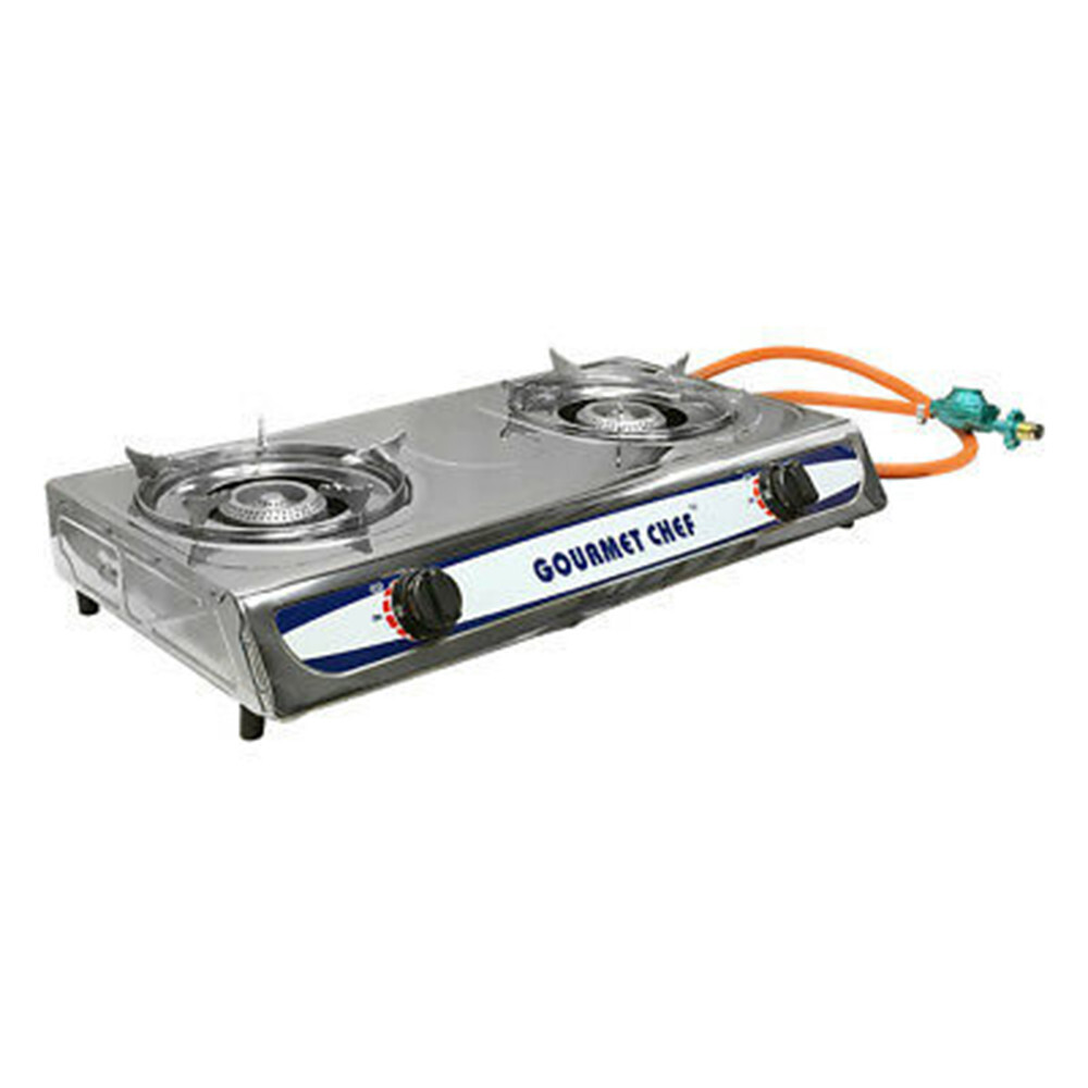 Portable 2 DOUBLE Burners Stove Range Propane Gas Stove 20,000 BTU gallery