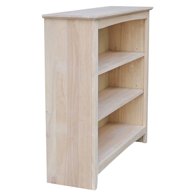 Pemberly Row 38" Wide Shaker Bookcase - 36 in H - Unfinished gallery