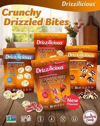 Drizzilicious Strawberry Chocolatey Mini Rice Cakes Bites Gluten Free Snacks 4pk gallery