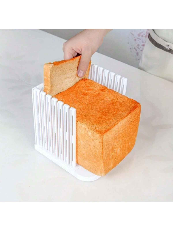 Adjustable Bread Slicer Guide Foldable Plastic Cutter Tool gallery