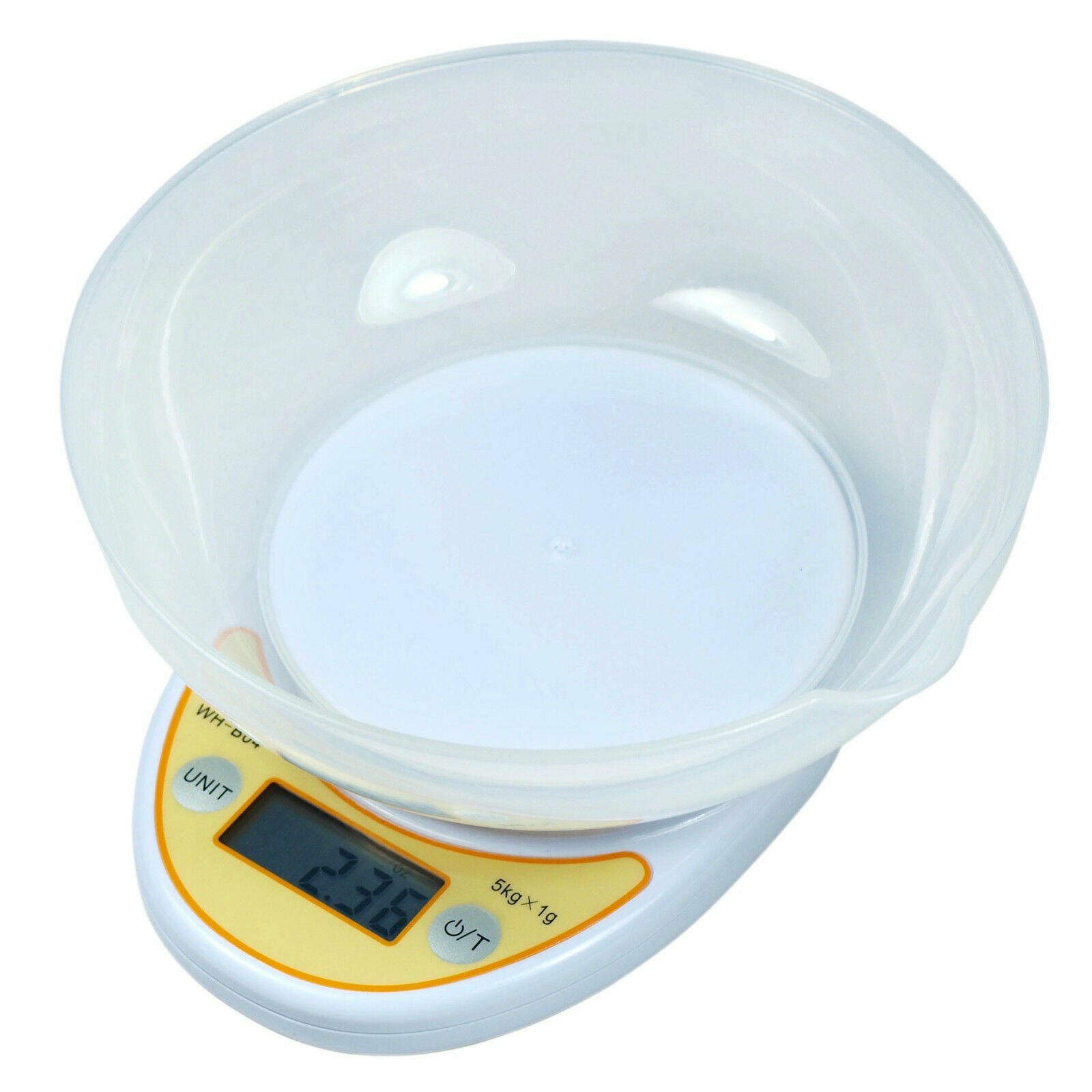11 lbs x 1g Digital Kitchen Scale Diet Food Scale with Weighing Bowl - WH-B04 gallery