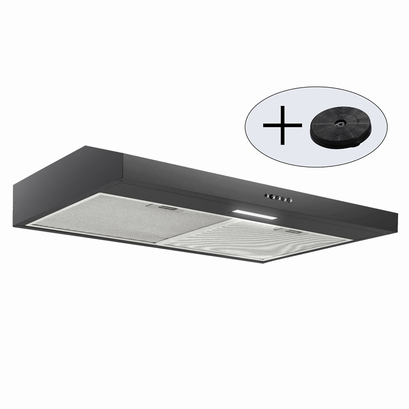 30 Inch Kitchen Under Cabinet Range Hood Stainless Steel 230 CFM Cooking Vented gallery
