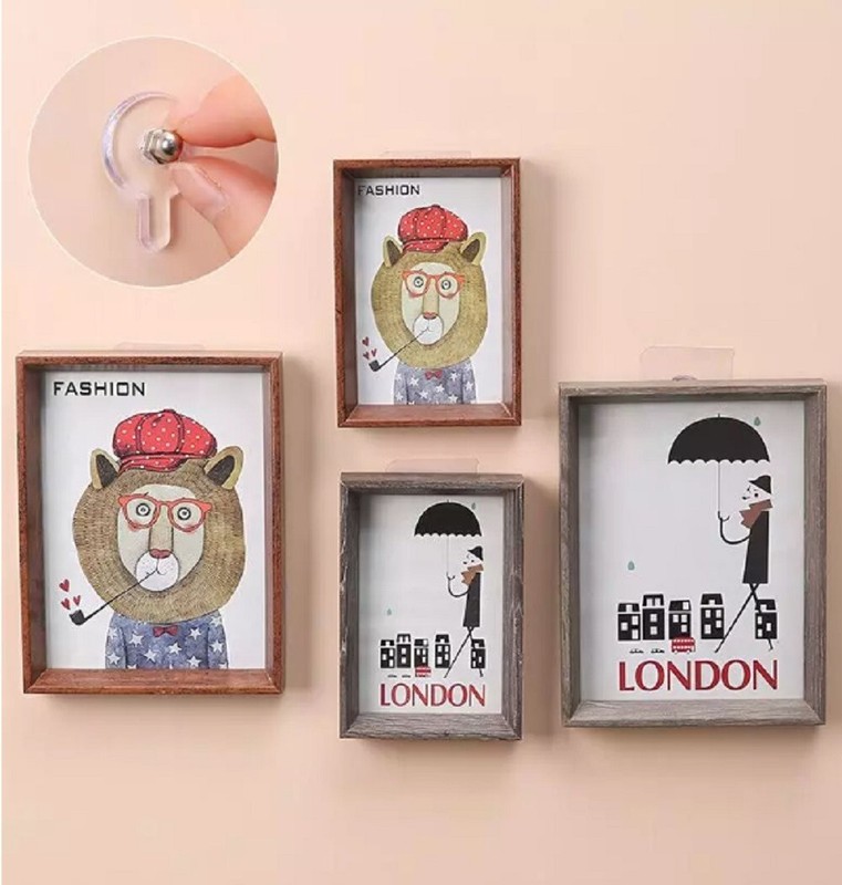 30PCS Self Adhesive Wall Hooks Seamless Punch Free Nail Screw Stickers Hanging gallery