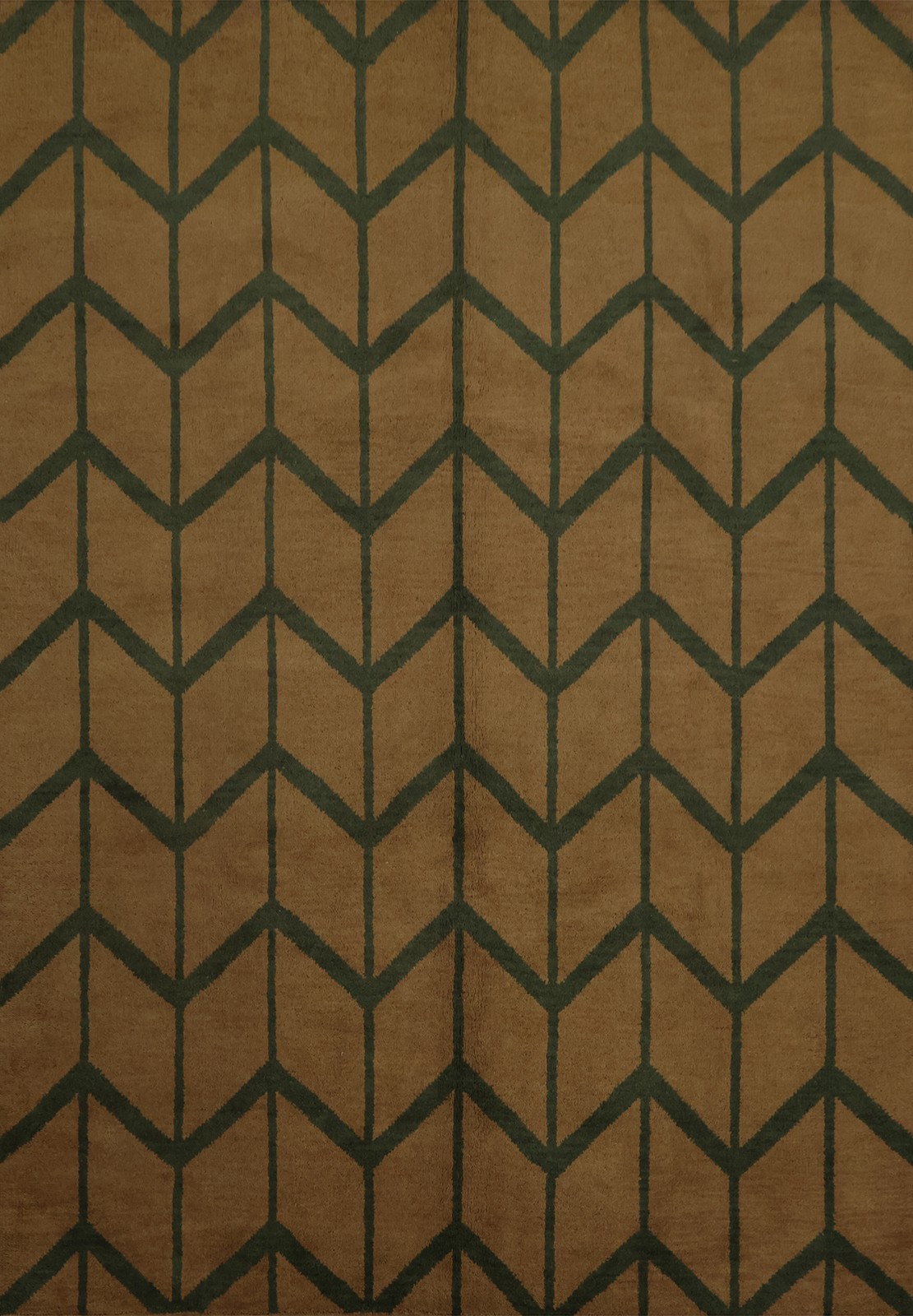 Chevron Moroccan Area Rug 8x10 Ft Handmade Geometric Wool Carpet Indian Rug gallery