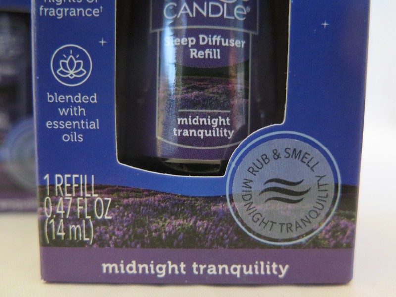 Yankee Candle Sleep Diffuser Refill - Lot of 2 - Midnight Tranquility - New - b1 gallery