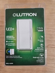 NEW Lutron Diva DVCL-153PH Dimmer Switch White Single Pole/3-Way 150W CFL/LED